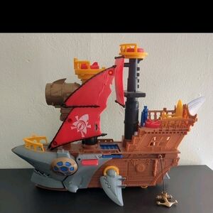 Fisher-Price Red-Sailed Pirate Ship Playset